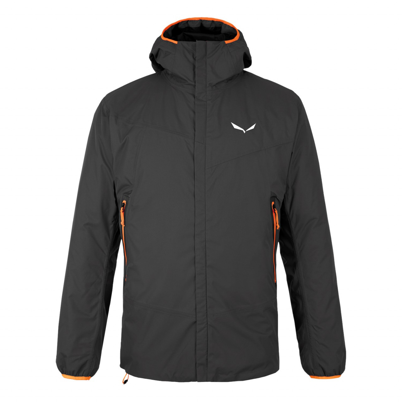 Chaqueta Hardshell Hombre Chile - Salewa Pelmo Powertex - Negras - TVNP-41508